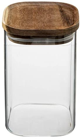5five - hermet tarro de cristal de 1l con tapa de acacia