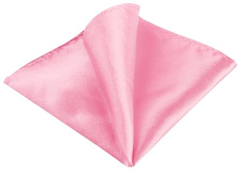 Allegra K Herren Square Hochzeit Einfarbig Einstecktuch Taschentuch Rosa One Size