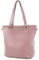 modamoda de - T215 – Sac en cuir italien Shopper Large, vieux rose, L