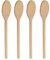 12 Inch Long Wooden Spoon Set by BICB | Natural Beechwood Mixing Spoons for Baking, Cooking & Stirring | Set of 4 Long Wooden Spoons | Cookware Sauce Spoons | Wood Mixing Spoon Set
