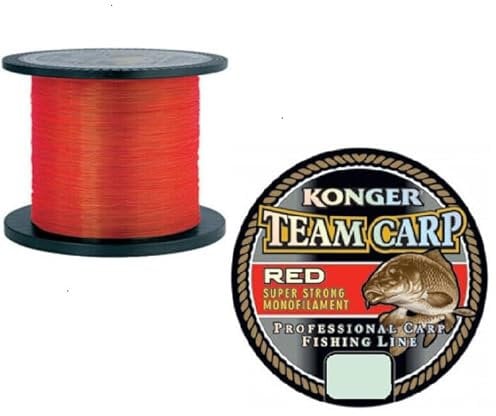 Konger Angelschnur Karpfenschnur Team CARP RED schnell sinkende 1000m 0,20-0,40mm Feederschnur (0.25/8.0kg)