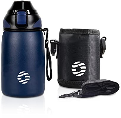 Fjbottle Gourde Isotherme - 400ml/600ml/800ml/1L - Bouteille Isotherme Inox Bouche Standard, Gourde Sport Étanche, Bouteille Enfant sans BPA, pour Sport, Gym, Voyage