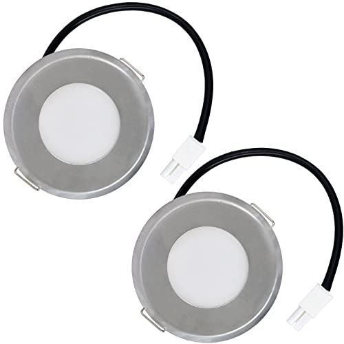 SPARES2GO Focos de cocina 1.5 W LED 12 V CC campana de horno de cocina módulos de luz extractora – universal (paquete de 2)