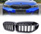 laxyy Auto-Front-Nierengrill Racing Grill Schwarz Glänzend 2 Lamellen Zubehör Für BMW 3er G20 G21 328i 335i 340i 2019-2022
