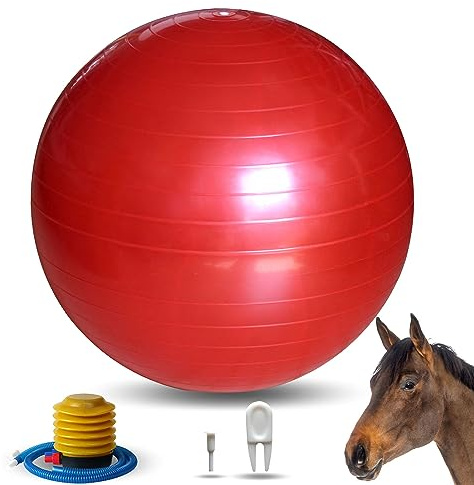 RideFound 17-Inch Horse Balls Mega Equine Ball for Play Training Horse Soccer Ball Anti-Burst Herding Balls for Horses Goat Donkey