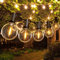 Guirlande Lumineuse Guinguette 15M, 25+1 Ampoules Raccordable LED Guirlande Guinguette Exterieur pour Pergola Jardin Patio Terrasse Mariage
