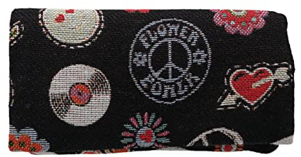 Plan B Yolo 07 Flower Stoff-Tabakbeutel – Hippie-Motive | Drehtasche für 50g Tabak; Maße: 16 x 8,5 cm. Tabaktasche mit EVA-Innenbeutel (hält die Feuchtigkeit)