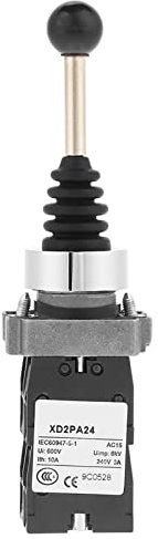 1pc Joystick Switch, Joystick Controllers Spring Return Switch 4 Position Joy Stick Control Replacement Black For Magnetic Starter,Contactor,Relay, Electrical Wiring Circut