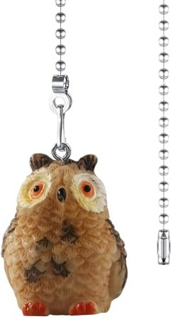 Dotlite Animal Ceiling Fan Pull Chain,12in Cute Animal Fan String Pulls Charm Extension Decorative,3mm Diameter Beaded Fan Light Pull Chains Extender Ornaments with Connector for Kids Room, Polyvinyl