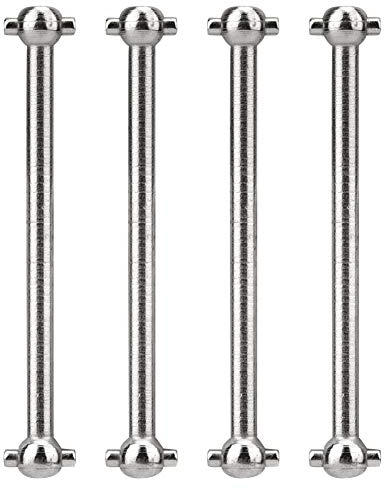 Kikumi 24 RC-Autoteile Achsantrieb 6×1×1 4 Stück RC-Zubehör Metall-Hundeknochen-Antriebswelle 18 RC-Autoteile Welle Hundeknochen-Antriebswelle 45 Mm