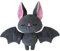 Fukamou Jouet de Chauve-Souris en Peluche,Peluche Douce en Peluche de 18 cm pour Halloween - Cadeau de en Peluche pour, décoration d'intérieur pour canapé, Chambre d'enfant, lit,