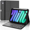 Funda con Teclado para iPad Mini 7 2024/iPad Mini 6 2021, Teclado para iPad Mini 7/6 Generación 8.3, Teclado Inalámbrico Bluetooth Retroiluminación para iPad Mini 6/7 Generación 8.3 pulgadas, Negro