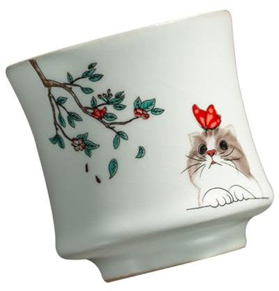 Cabilock taza vasos de te tea shop tetera de cerámica vasos para beber tetera de exquisito sabor beber té tetera retro contenedor de té