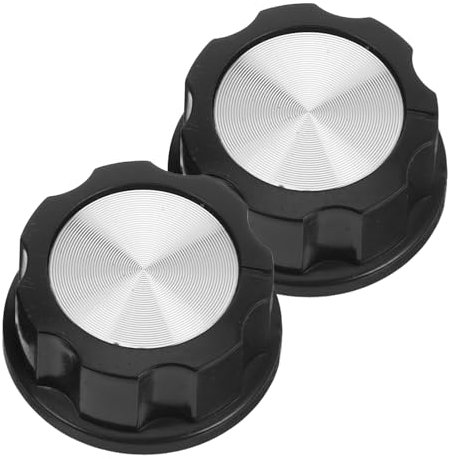 2Pcs Timer Switch Knob Replacement for Air Fryer Oven, Universal Microwave Control Knobs Adaptors Timer Rotary Switch Kitchen Accessory for Gas Grill