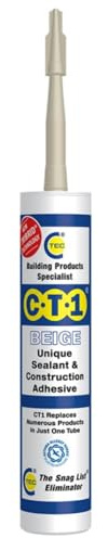 C.T.1 Sealant & Construction Adhesive – Beige, 290ml Cartridge | Universal Hybrid Polymer, Waterproof – Anti-Mould – Paintable – Non-Toxic – Indoor & Outdoor Use | Replaces Silicone & PU Sealants