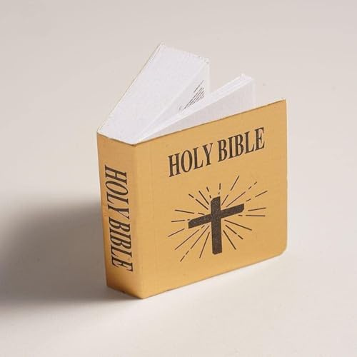 Mini Bible Pocket Book 1/12 Dollhouse Miniature Book Bookshelf Bedroom Library Accessories, Dollhouse Furniture, Dolls and Accessories, Decorations