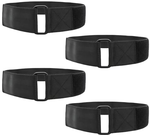 Ladder Rack Tie Down Straps, Reusable Ladder Securing Straps, Adjustable Ladder Rack Straps, Ladder with Reinforced Hooks and Loops, Home Garage, Office, Car, Truck, Suv, RV Boat 4 Pieces (33 x 2)