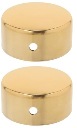 LABRIMP 2Pcs Stainless Steel Handrail End Cap 45Mm Round Handrail Cap for Stair Hand Rails with Fittings Secure Fit End Cover for Staircase Steps Smooth Finish for Indoor and Outdoor Railings