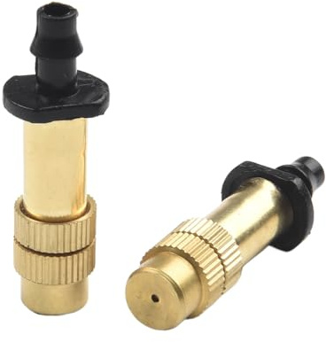 BEAZOOM Paquete de 30 cabezales de aspersor de atomización de cobre, boquillas de pulverización de púas de 4/7 mm para riego de jardín, refrigeración de techo, césped e invernadero, ahorro eficiente