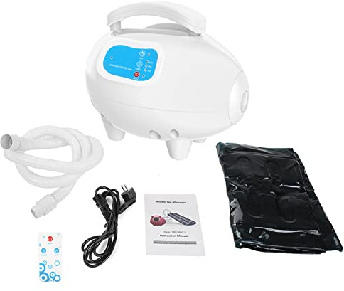 Ozon Luftblasen Badekurort Sprudelmatte, Sprudelbad Wanne Spa Massager Einstellbare Blase Einstellungen & Ozon Sterilisation Massagegerät mit Luftschlauch(EU)