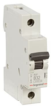 LEGRAND, RX3 Leitungsschutzschalter, thermisch-magnetischer Schutzschalter, B-Charakteristik, 32A, 1-polig, 6000A Ausschaltvermögen, 230/400VAC, 1TE, 419139