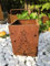Zen Man Edelrost Windlicht Kerzenhalter Garten Laterne aus Metall GartenWeihnachtsbaum Gartendeko 032056-1 12 * 12 * 16cm