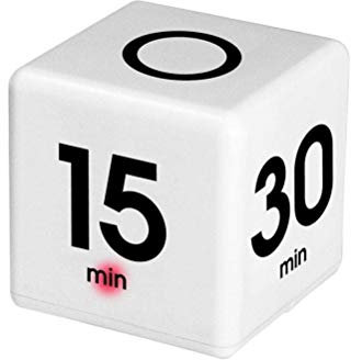 Time Cube Der Wunder-Zeitwürfel mit 15, 20, 30 und 60 Minuten, Pausenfunktion für Kinder, Küchenkochen, Meetings, Hausaufgaben, Schlaftraining, Barbecue