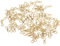 300PCS Carp Fishing Wire Eyes Sinker Fishing Loops Eyes Swivels Steel Alloy Screw Leads Mould Loops Outdoor Tackle Accessory(M),Other fishing tools and accessories