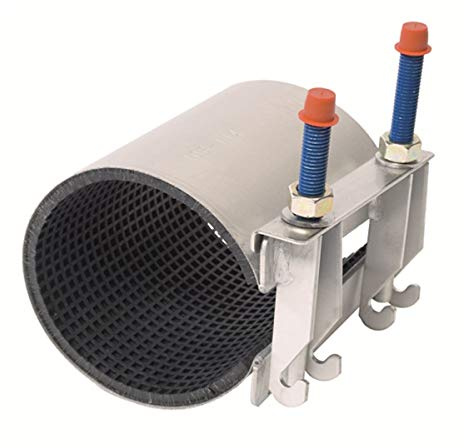 GEBO Unifix Middle Edelstahl-Dichtbandschelle Ø 56-63 mm, Länge 150 mm