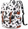 Xinveen Vintage Laptop Rucksack, College Schulrucksack Reise Tagesrucksack Lässiger Business Rucksack Kuhmuster