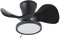 ocioc Ventilatore da soffitto silenzioso con luce LED 55.88 cm Grande volume d'aria Telecomando nero