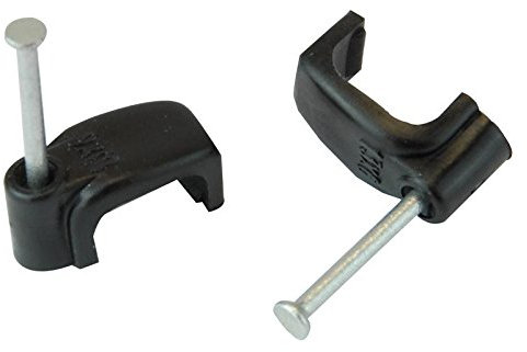ZZV44186 Kabelklemme, flach, Schwarz, 4 mm, 100 Stück