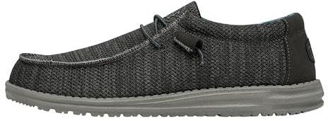 HEYDUDE Wally Sox Herren - Slip on Schuhe - Mokassin Stil, Charcoal, 47