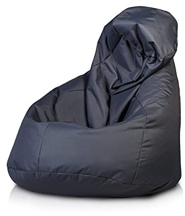 Ecopuf Active Pouf Riesensessel mit Polsterung, Gaming-Stuhl, Entspannung, aus Stoff, Polyester, Maße: 90 x 130 cm