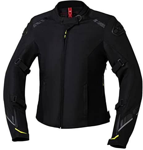 IXS Carbon-ST wasserdichte Damen Motorrad Textiljacke, schwarz, 2XL
