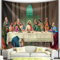 MEKPAM Weihnachtswandteppich Jesus Wanddekor Raumdekor Christus Hausdekoration Großer Stoff Vintage Letztes Abendmahl Wandkunst Wandteppich 230x180cm