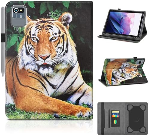 KATUMO Étui universel pour tablette 10, étui pour DOOGEE U9 /U10 /U10 Pro/T10 Plus/Blackview Tab 7 WiFi/Feyze Tablet/Jumper 10,1/SGIN 10,1/OUKITEL OT6/Teclast M50/M50HD Étui de protection avec