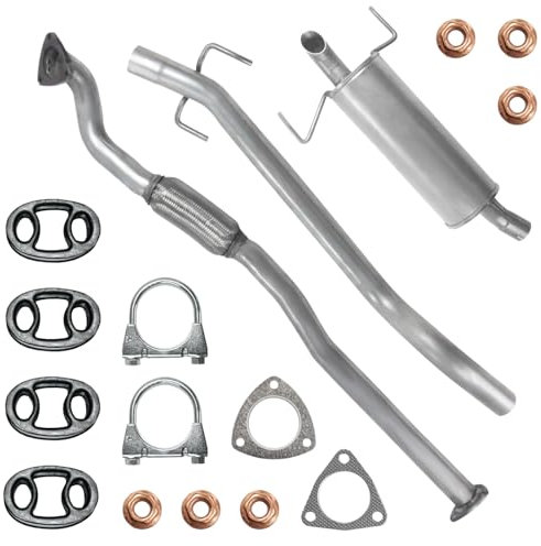 Polmo Schalldämpferset Auspuffanlage Auspuff für Opel Astra 3 III H Schrägheck,GTC 2004-12/2009 1.9 CDTI