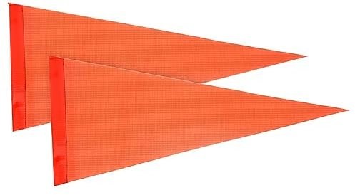 Supvox 2st Fahrrad Sicherheitsfahne Fahrradfahne Orange Dreieckige Flagge Ersatz-sicherheitswimpel Radfahren Im Freien Elektrische Flagge Fahrradzubehör Zelt Kind Ersetzen Pvc