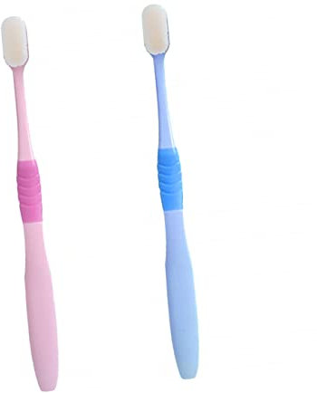 minkissy 2sets Ultra-weiche Paare Zahnbürste Gum Care Kit Erwachsene Zahnbürste Für Oral 2 Stücke * 2