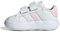 adidas Grand Court 2.0 Shoes Kids, Scarpe da Tennis Unisex - Bimbi 0-24, Ftwr White Crystal Jade Clear Pink, 23 EU