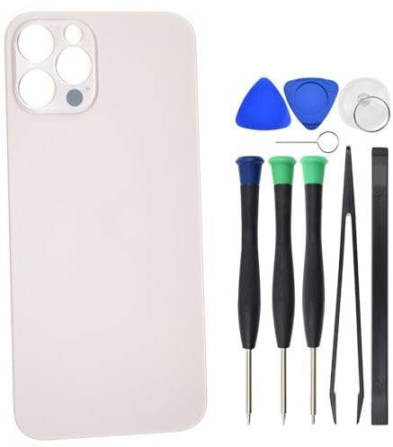 Gold Back Glass Replacement for iPhone 12 Pro Max with pre-cut adhesive