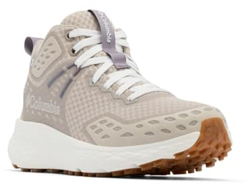 Columbia Women's Konos TRS Outdry Mid Waterproof Shoe, Soft Taupe/Granite Purple, 9
