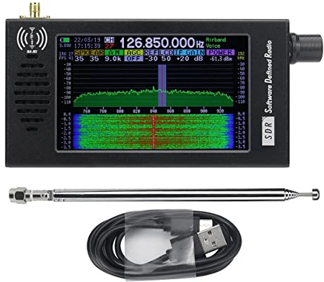 PPcdfre Radio Definida por Software SDR Receptor de Radio DSP DemodulacióN Digital CW/Am/SSB/FM/WFM Receptor de Radio