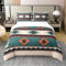 Loussiesd Aztec Bettbezug Set Südwesten Boho Bettwäsche Set 135x200cm 100% Baumwolle Boho Exotisch Betten Set für Jungen Mädchen Kinder Ethnisch Aztec Zimmer Dekor Böhmisch Bettdeckenbezug