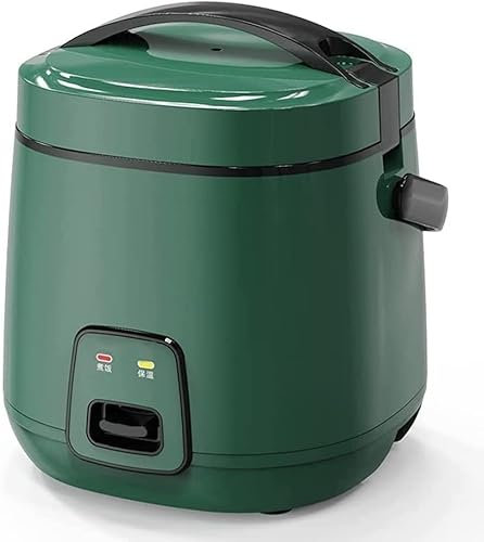 HYDIK Green Rice Cooker Retro with Portable Handle Mini Electric Rice Cooker with Removable Non Stick Rice Pot Fully Automatic