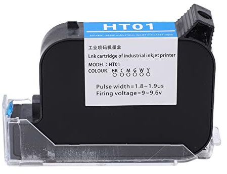 Dpofirs 42 Ml Handheld-Tintenstrahldrucker, Handheld-Drucker-Tintenpatrone, Schnell Trocknender Tintenstrahldrucker-Patronen-Ersatz, 12,7 Mm (Black)