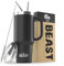 Beast Tumbler - 1300 ml (42 oz), Matte Black | Reusable Stainless Steel, Vacuum Insulated Cup | with + 2 Straws & Cleaning Brush | Double Wall Travel Flask Perfect for Hot or Iced Coffee | BPA Free