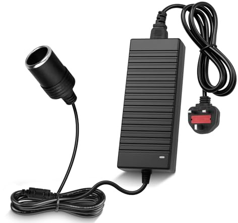inShareplus 12V 120W AC to DC Converter, 110V to 12V 10A Car Cigarette Lighter Adapter to Wall Outlet Socket, 12 Volt Power Supply Transformer for Car Devices (MP3, Fan, Dash Cam ect.)