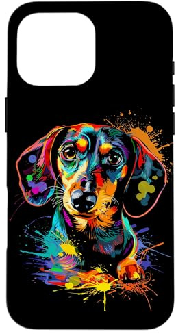 Dachshund Dog Splash Case for iPhone 16 Pro Max
